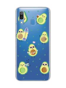 Прозорий чохол для Samsung Galaxy A30 (2019)/A20 (2019) :: Авокадо на відпочинку (принт 302)