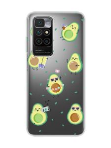 Прозорий чохол для Xiaomi Redmi 10 :: Авокадо на відпочинку (принт 302)