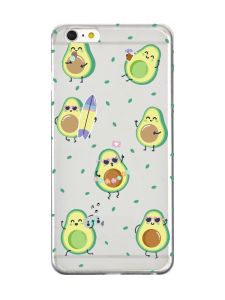 Прозорий чохол на iPhone 6+/6 Plus :: Авокадо на відпочинку (принт 302)