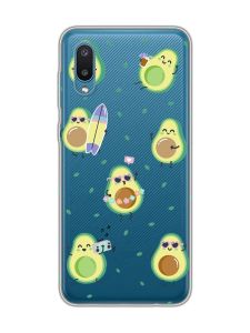 Прозорий чохол на Samsung Galaxy A02/A022 (2021) :: Авокадо на відпочинку (принт 302)