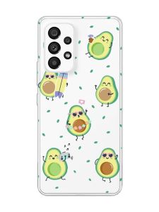 Прозорий чохол на Samsung Galaxy A53  :: Авокадо на відпочинку (принт 302)
