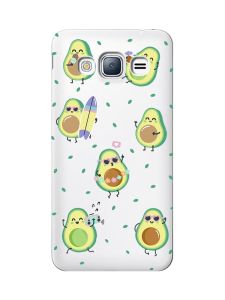 Прозорий чохол на Samsung Galaxy J3 (2016) J310 :: Авокадо на відпочинку (принт 302)