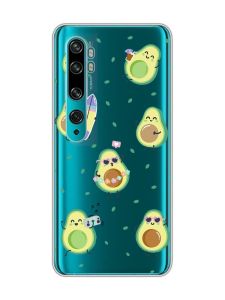 Прозорий чохол на Xiaomi Mi Note 10/Note 10 Pro :: Авокадо на відпочинку (принт 302)