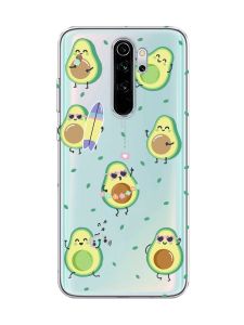 Прозорий чохол на Xiaomi Redmi Note 8 Pro :: Авокадо на відпочинку (принт 302)