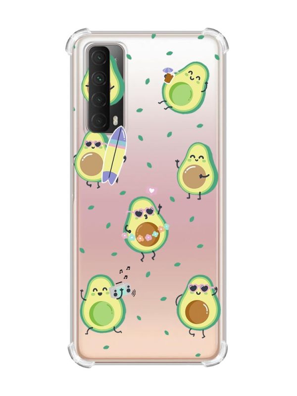 Чохол з потовщеними кутами на Huawei P Smart 2021 :: Авокадо на відпочинку (принт 302)