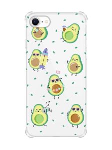 Чохол з потовщеними кутами на iPhone 7/ 7s/ 8/ 8s :: Авокадо на відпочинку (принт 302)