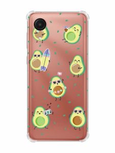 Чохол з потовщеними кутами на Samsung Galaxy A03 Core/A032 :: Авокадо на відпочинку (принт 302)