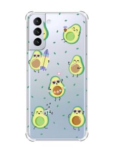 Чохол з потовщеними кутами на Samsung Galaxy S21 (G991) :: Авокадо на відпочинку (принт 302)