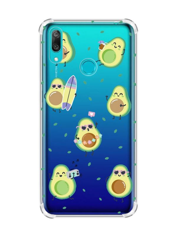 Чохол з потовщеними кутами Huawei Y7 2019/Y7 prime 2019 :: Авокадо на відпочинку (принт 302)
