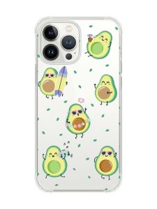 Чохол із потовщеними кутами на iPhone 14 Pro Max :: Авокадо на відпочинку (принт 302)