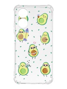Чохол із потовщеними кутами на Oppo A17 :: Авокадо на відпочинку (принт 302)