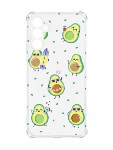 Чохол з потовщеними кутами на Samsung A34 5G :: Авокадо на відпочинку (принт 302)