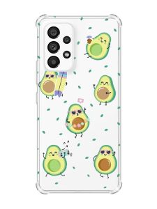 Чохол з потовщеними кутами на Samsung Galaxy A53 :: Авокадо на відпочинку (принт 302)
