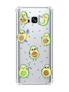 Чохол з потовщеними кутами на Samsung Galaxy S8 :: Авокадо на відпочинку (принт 302)