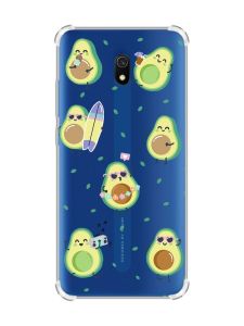 Чохол з потовщеними кутами на Xiaomi Redmi 8A :: Авокадо на відпочинку (принт 302)