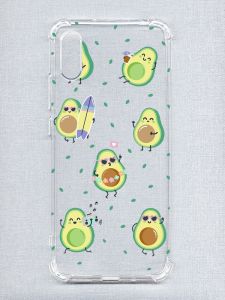 Чохол з потовщеними кутами на Xiaomi Redmi 9A :: Авокадо на відпочинку (принт 302)