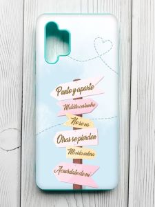 Матовий бірюзовий чохол на Samsung Galaxy A32 :: Вказівники (принт 322)