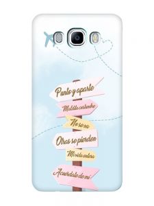 Матовий бірюзовий чохол на Samsung Galaxy J7(2016) J710 :: Вказівники (принт 322)