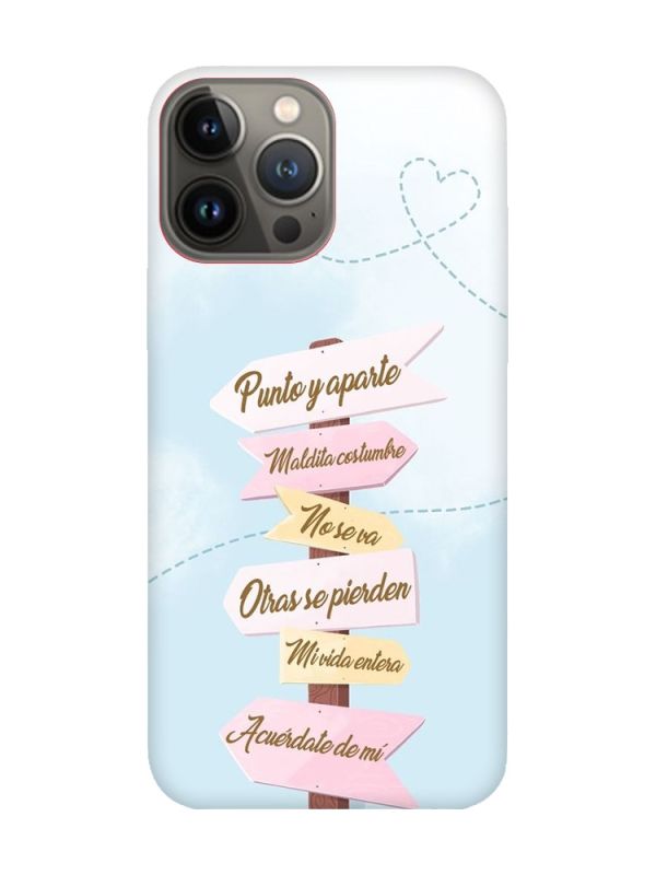 Матовий червоний чохол на Apple iPhone 13 Pro :: Вказівники (принт 322)