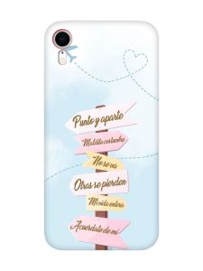 Матовий червоний чохол на Apple iPhone XR :: Вказівники (принт 322)