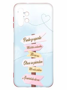 Матовий червоний чохол на Samsung A13 4G :: Вказівники (принт 322)