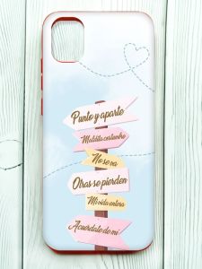 Матовий червоний чохол на Samsung Galaxy A04E/A042 :: Вказівники (принт 322)