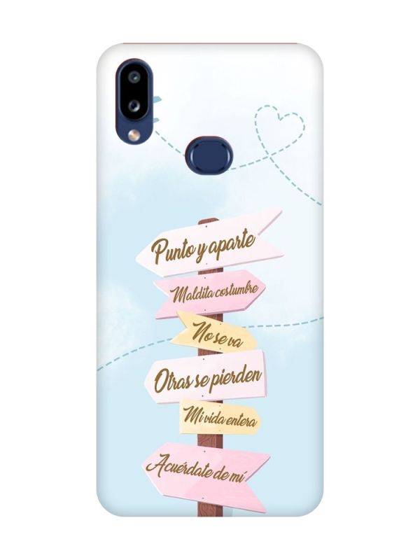 Матовий червоний чохол на Samsung Galaxy A10s (A107) :: Вказівники (принт 322)