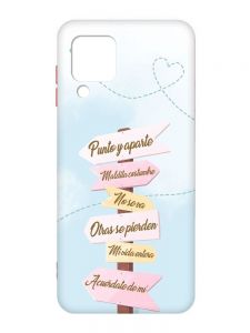 Матовий червоний чохол на Samsung Galaxy A22 4G/M32/M22 :: Вказівники (принт 322)