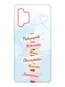 Матовий червоний чохол на Samsung Galaxy A32 :: Вказівники (принт 322)