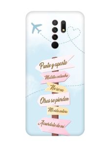 Матовий червоний чохол на Xiaomi Redmi 9 :: Вказівники (принт 322)