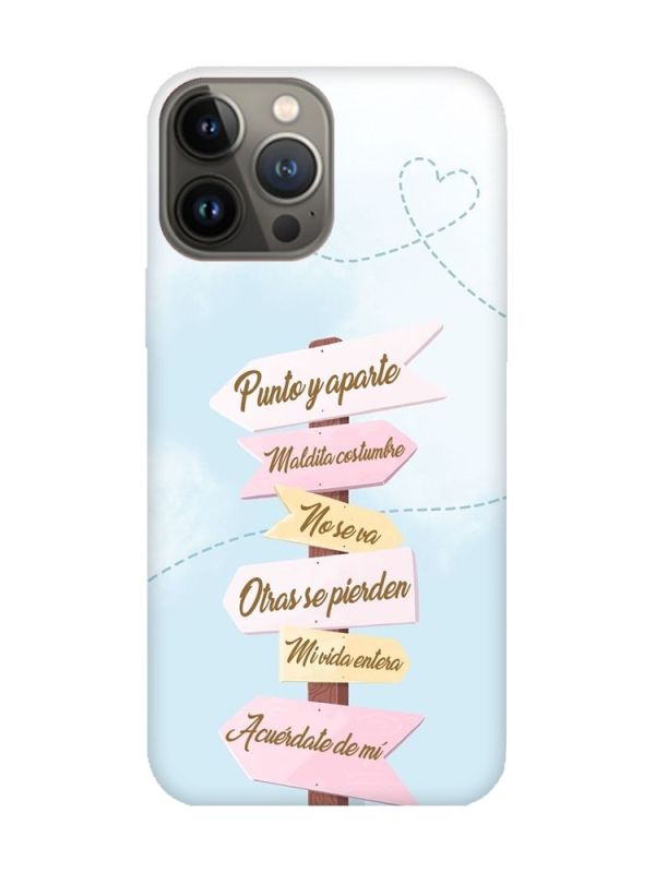 Матовий рожевий чохол на Apple iPhone 13 Pro :: Вказівники (принт 322)
