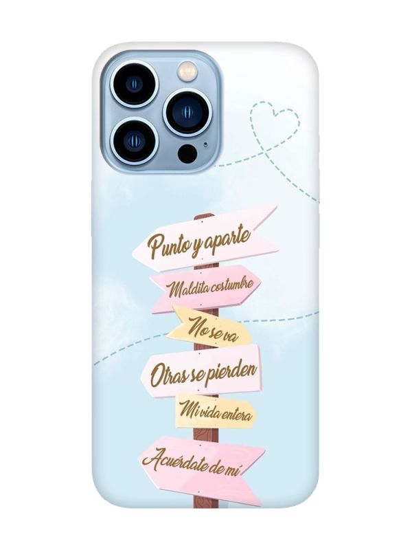 Матовий рожевий чохол на Apple iPhone 13 Pro Max :: Вказівники (принт 322)