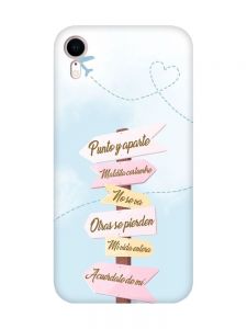 Матовий рожевий чохол на Apple iPhone XR :: Вказівники (принт 322)