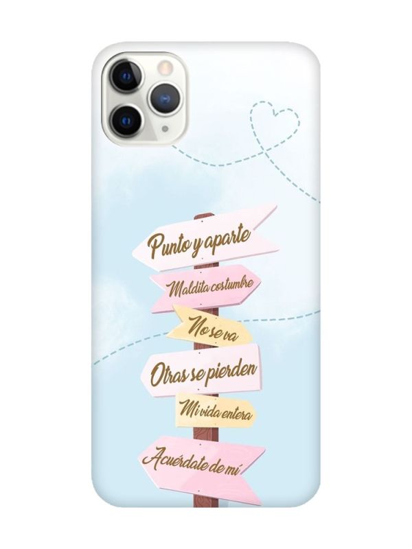 Матовий рожевий чохол на iPhone 11 Pro (5.8) :: Вказівники (принт 322)