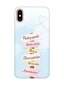 Матовий рожевий чохол на iPhone XS MAX :: Вказівники (принт 322)