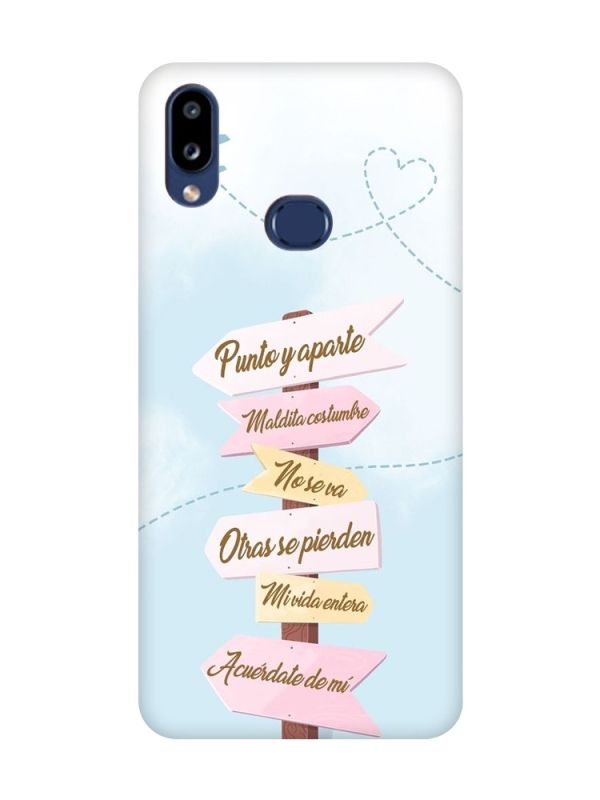 Матовий рожевий чохол на Samsung Galaxy A10s (A107) :: Вказівники (принт 322)