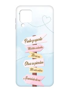 Матовий рожевий чохол на Samsung Galaxy A22 4G/M32/M22 :: Вказівники (принт 322)