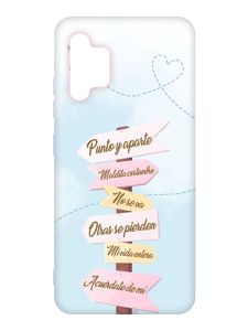 Матовий рожевий чохол на Samsung Galaxy A32 :: Вказівники (принт 322)