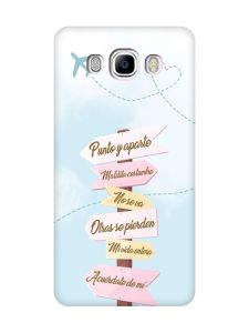 Матовий рожевий чохол на Samsung Galaxy J7(2016) J710 :: Вказівники (принт 322)