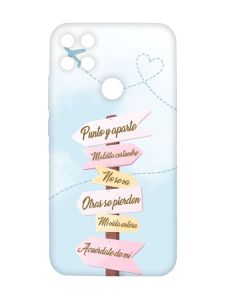 Матовий рожевий чохол на Xiaomi Redmi 10C :: Вказівники (принт 322)