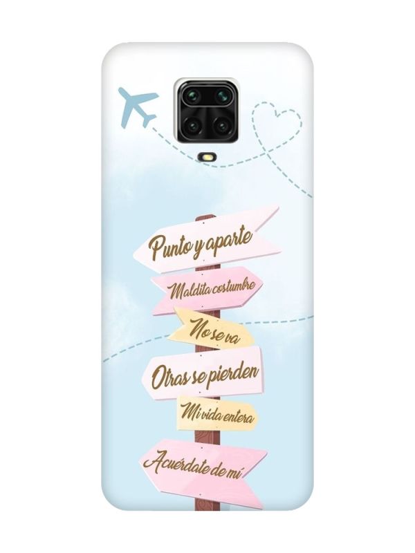 Матовий рожевий чохол на Xiaomi Redmi Note 9 Pro / 9S / 9 Pro Max :: Вказівники (принт 322)