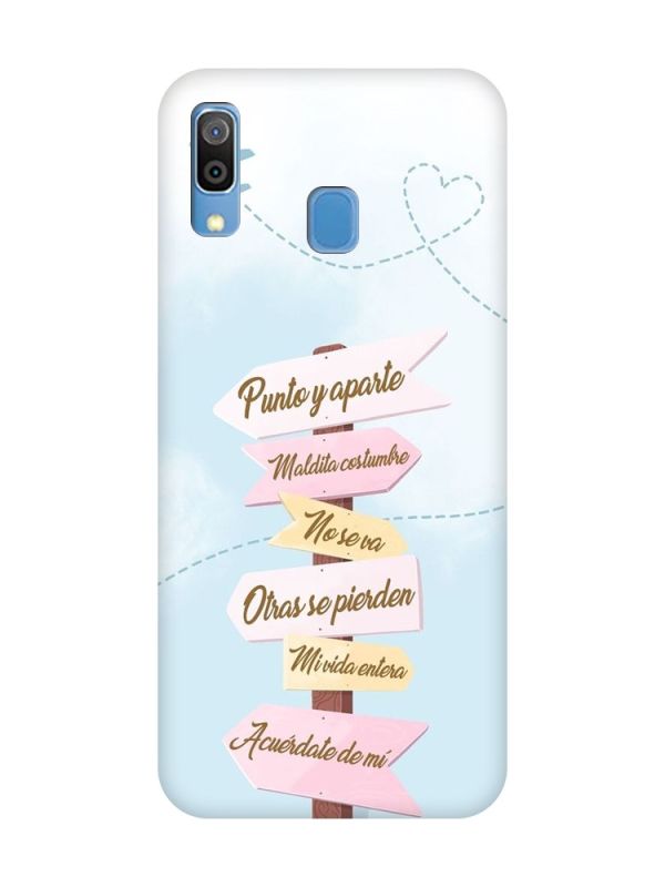 Матовий чорний чохол на Samsung Galaxy A30 (2019) / A20 (2019) :: Вказівники (принт 322)