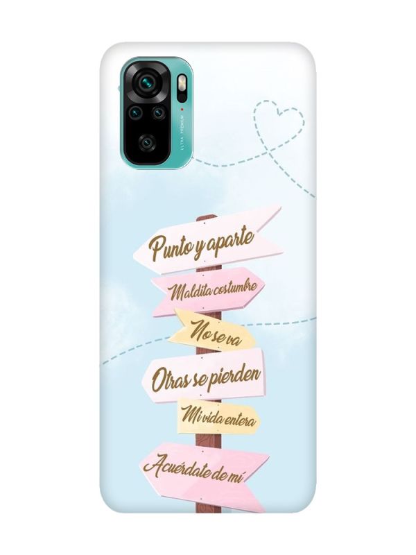 Матовий чорний чохол на Xiaomi Redmi Note 10 / Note 10s :: Вказівники (принт 322)