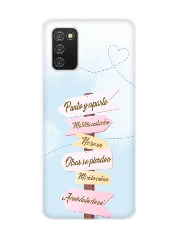 Прозорий чохол для Samsung Galaxy A02s :: Вказівники (принт 322)