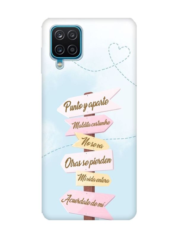 Прозорий чохол на Samsung Galaxy A12 4G :: Вказівники (принт 322)