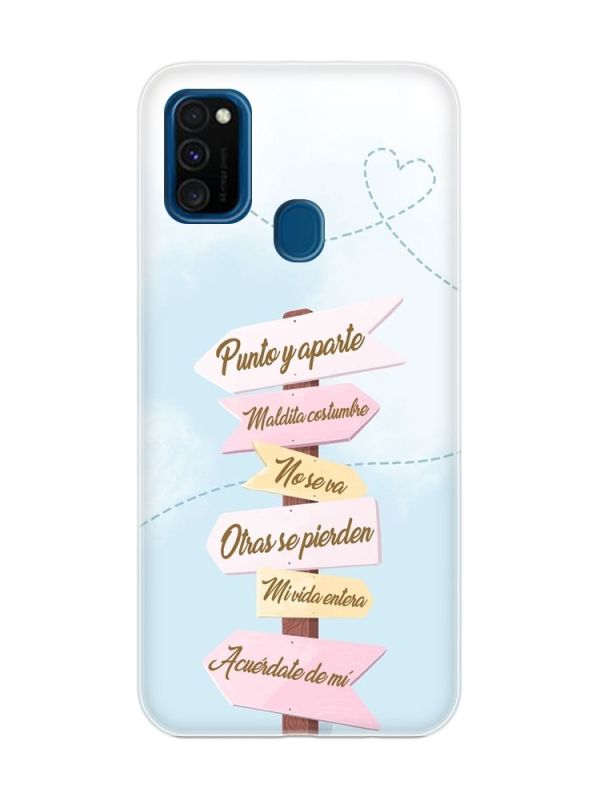 Прозорий чохол на Samsung Galaxy M30s/М21  :: Вказівники (принт 322)