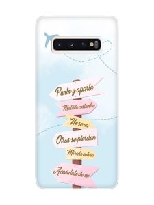 Прозорий чохол на Samsung Galaxy S10 :: Вказівники (принт 322)