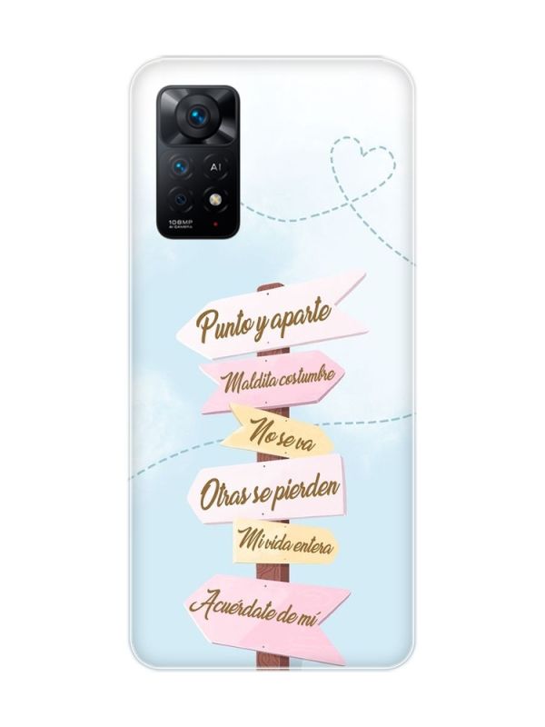 Прозорий чохол на Xiaomi Redmi Note 11 Pro :: Вказівники (принт 322)