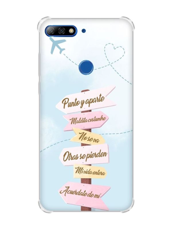 Чохол з потовщеними кутами на Huawei Y7 2018/Y7 Prime 2018 :: Вказівники (принт 322)