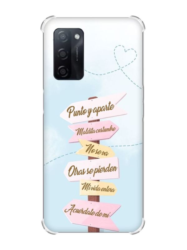 Чохол з потовщеними кутами на Oppo A55 :: Вказівники (принт 322)